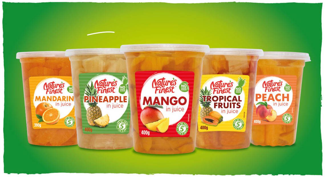 Fruit pots for sharing.