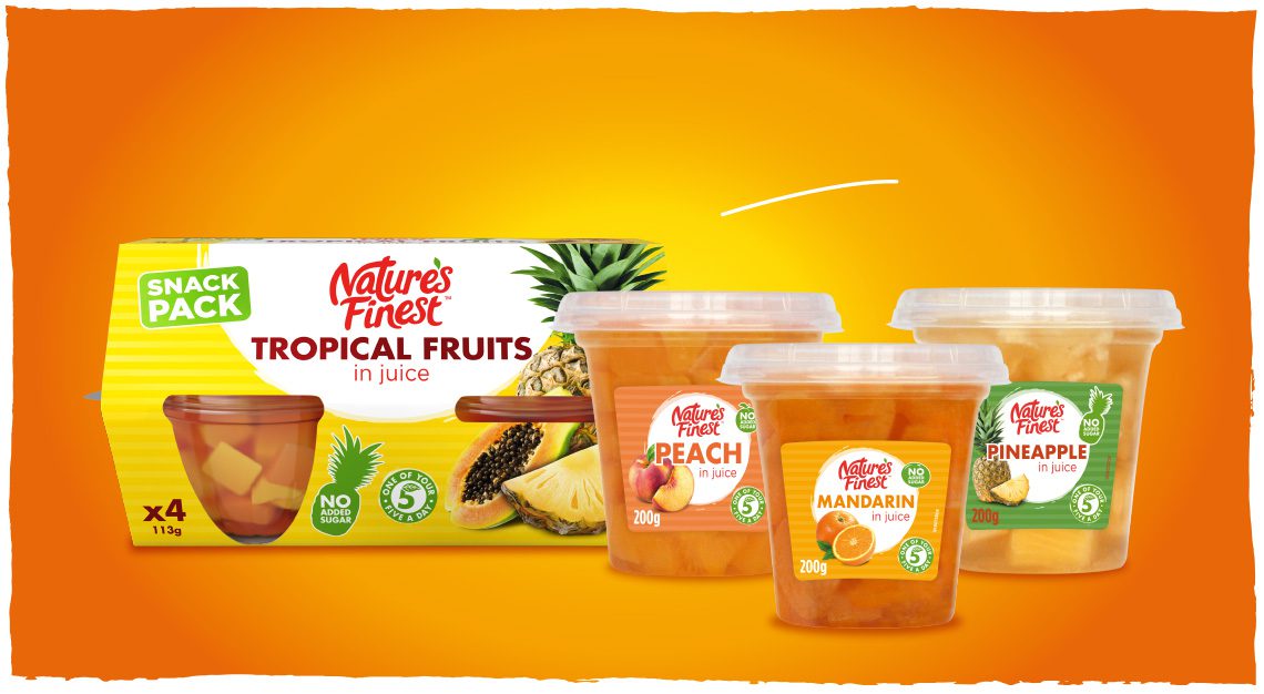 Fruit pots for snacking.