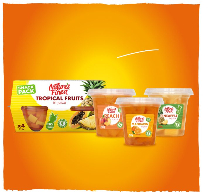 Fruit pots for snacking.