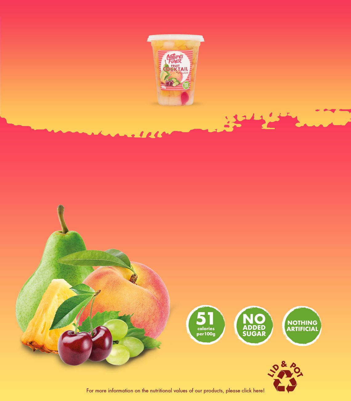 Products - fruit cocktail.