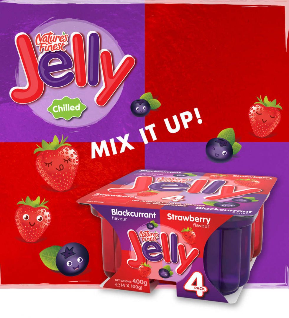 Strawberry & Blackberry Jelly Pots Mixed Jelly Pack