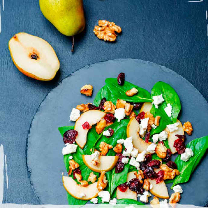 Pear And Spinach Salad Recipe | Natures Finest Foods