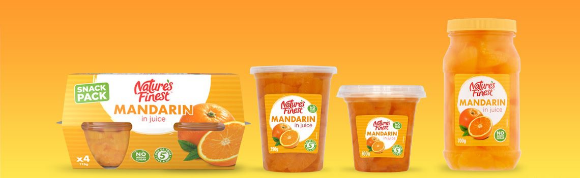 Nature's Finest Mandarin In Juice Fruit Pots