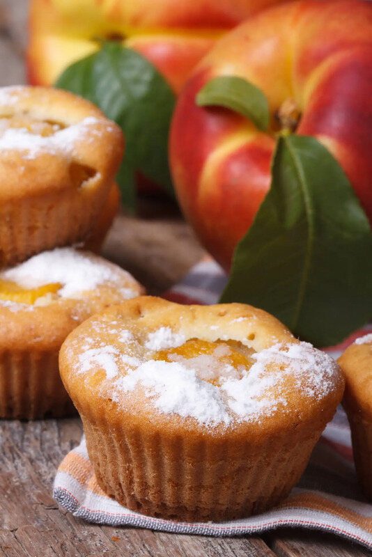 peach-muffins peach muffins