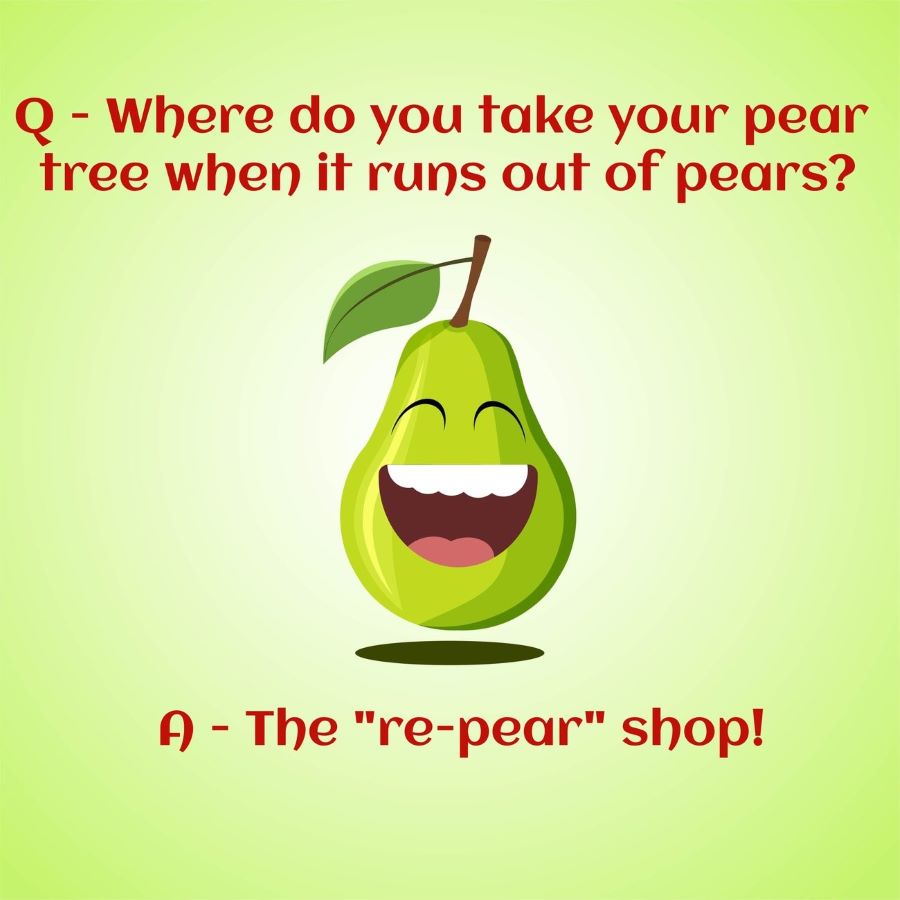 Healthy pear joke
