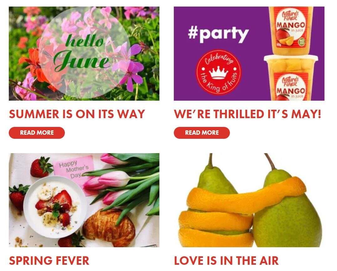 Fruity fix newsletters